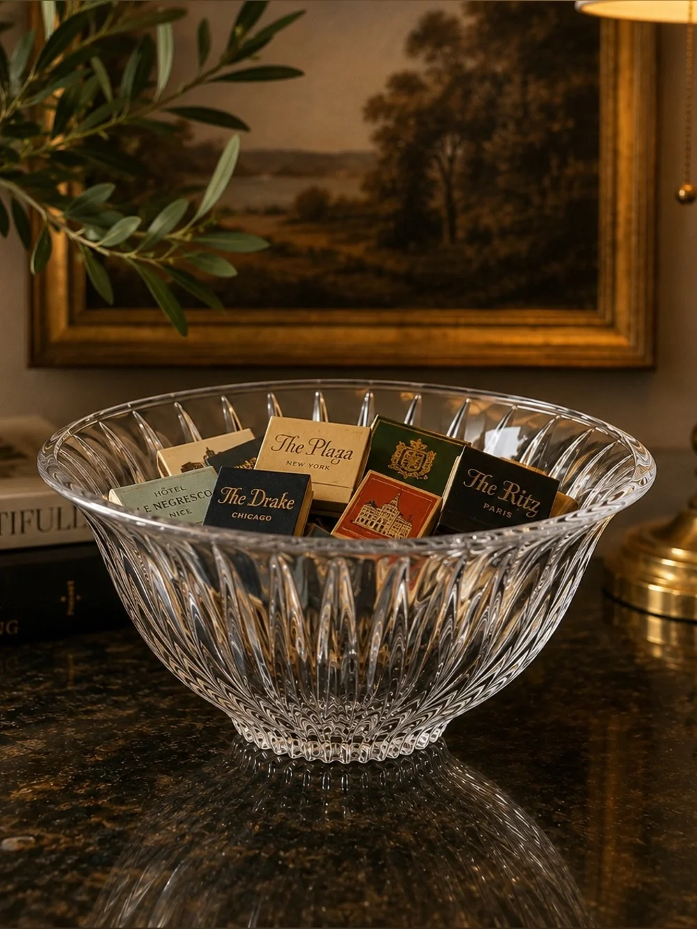 Mikasa Tiara 6” Crystal Bowl | Vintage Slovenia Glass Bowl | Original Sticker